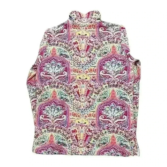 T by Talbots Paisley Quarter-Zip Pullover – Size SP - Picture 3 of 5